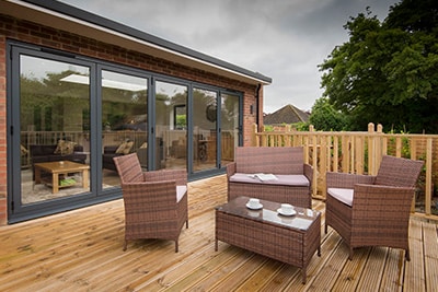 External bifold doors
