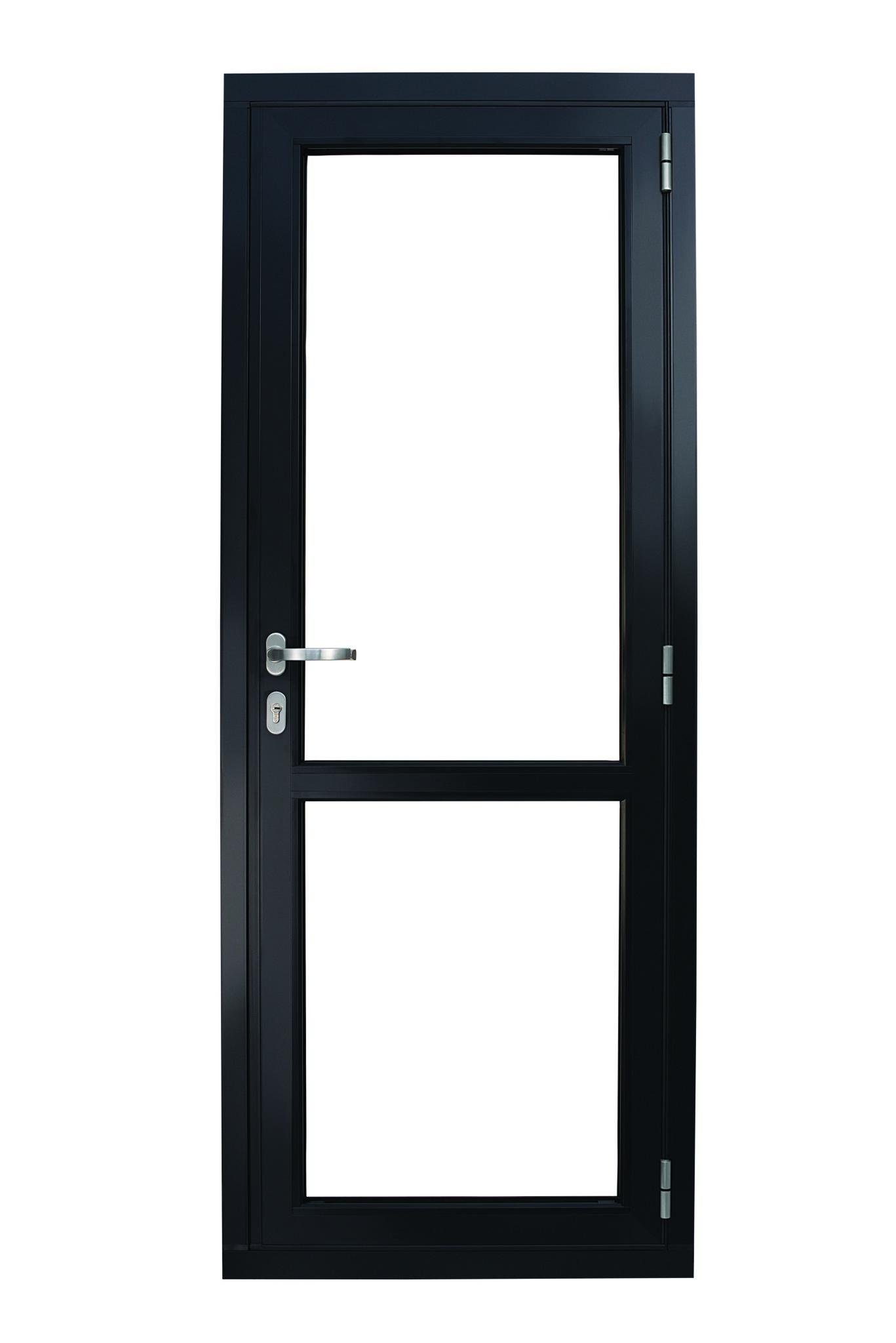 Origin aluminium single door with midrail