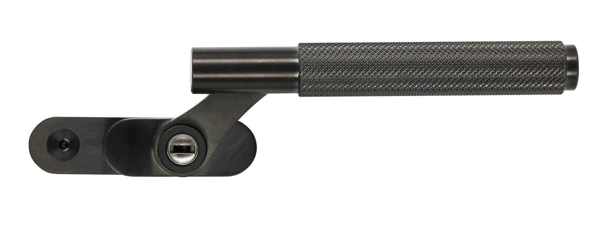 Origin Signature Knurled window handle in Brushed Black