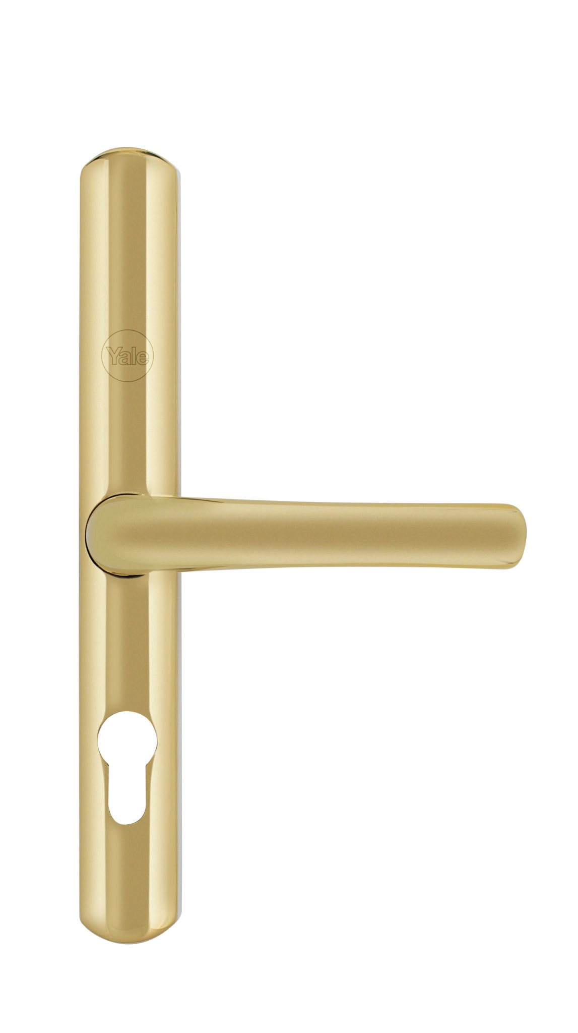 Yale offset lever handle in gold
